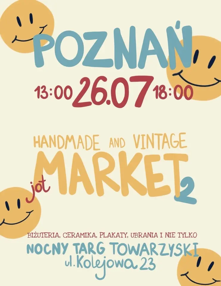 🙈💫 2 EDYCJA POZNAŃ NTT 26.07: HANDMADE & VINTAGE MARKET