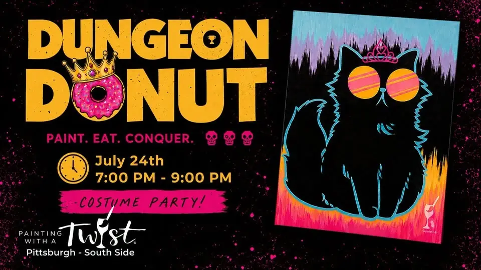 Dungeon Donut Blacklight Party!