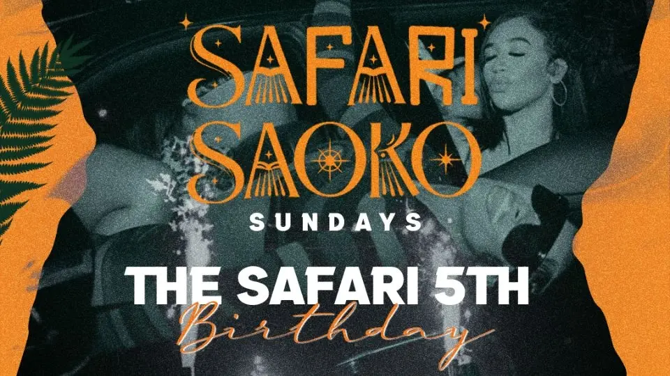 SAFARI 5TH Birthday Bash @ Aleksin Piha I 12.7.2026 🌴 🐆🔥