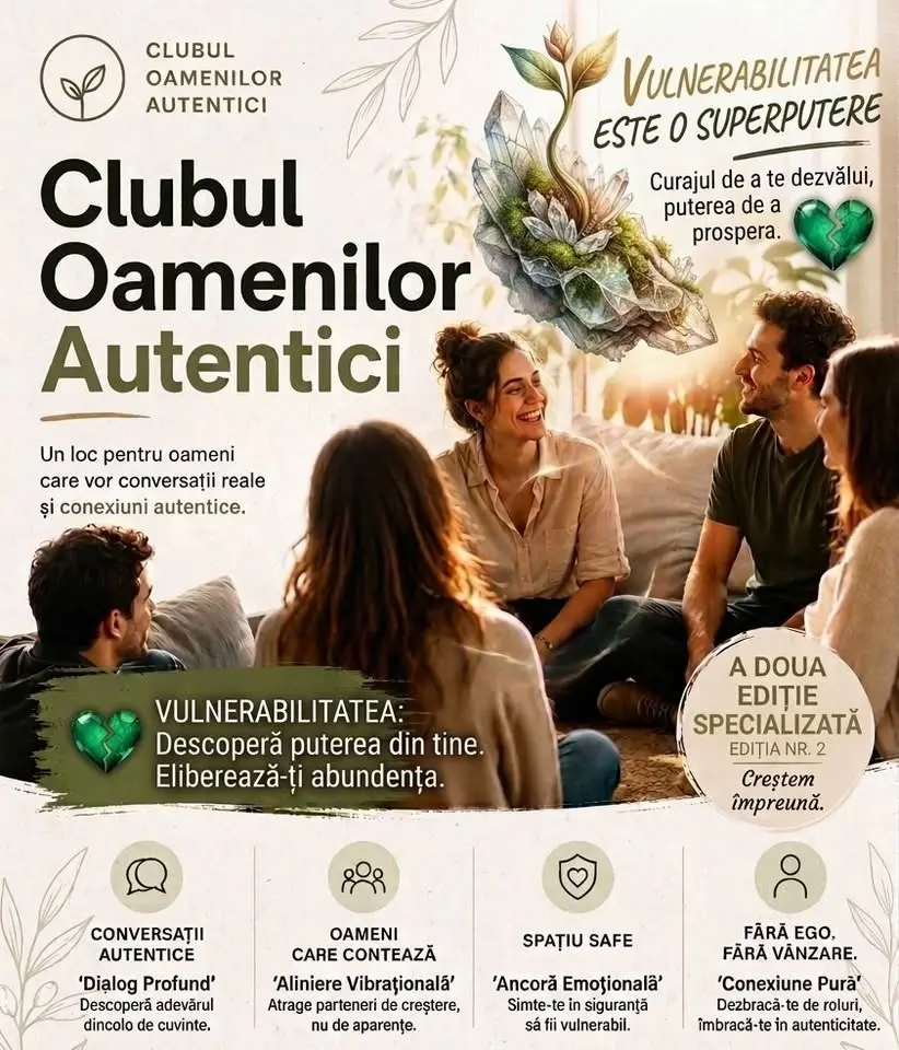 Clubul Oamenilor Autentici | Ediția a II-a: Vulnerabilitatea este o Superputere