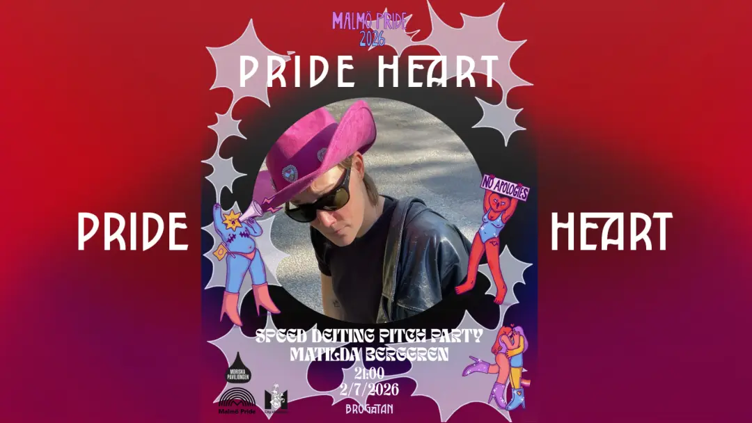 PRIDE HEART: SPEED DEJTING PITCH-PARTY med Matilda Berggren