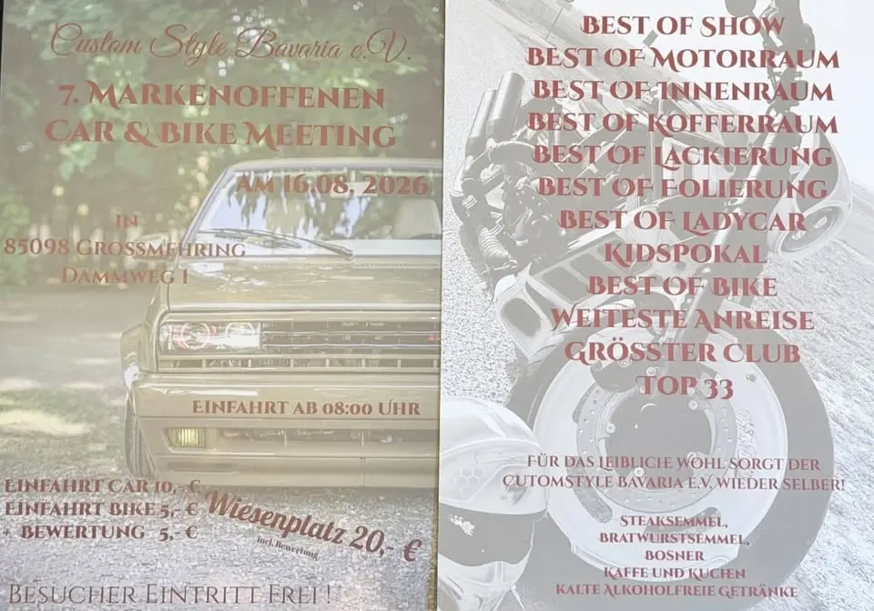 7. Markenoffenes Car & Bike Meeting 