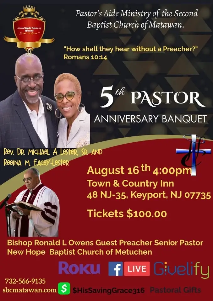 5th Pastor Anniversary Banquet Celebration
