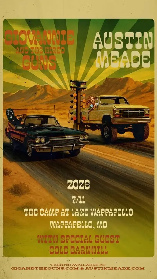 Austin Meade, Giovannie & The Hired Guns with Special Guest Cole Barnhill at The Camp