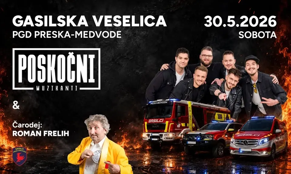 GASILSKA VESELICA / PGD Preska- Medvode / POSKOČNI MUZIKANTJE/ Vstop prost