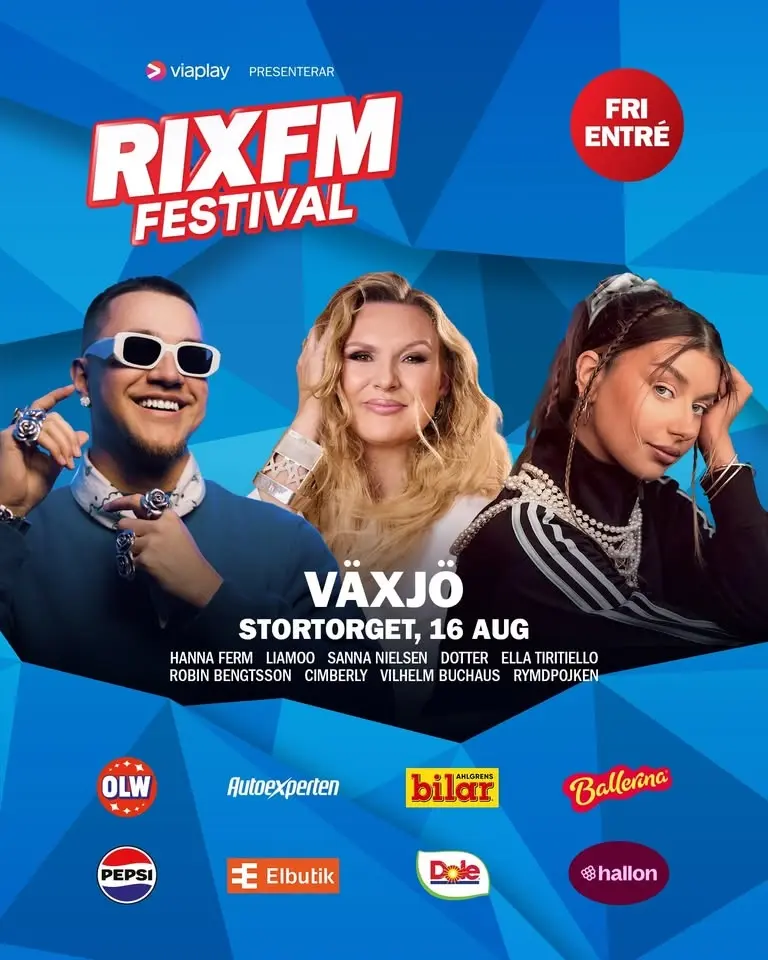 RIX FM Festival Växjö 2026