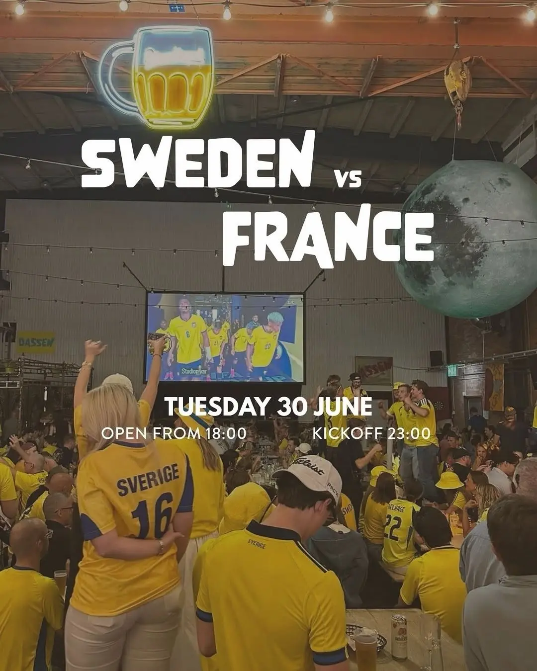 Sverige – Frankrike på Vassen Market
