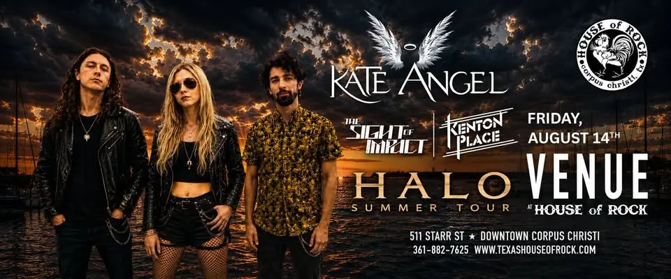 Kate Angel with The Sight of Impact and Kenton Place