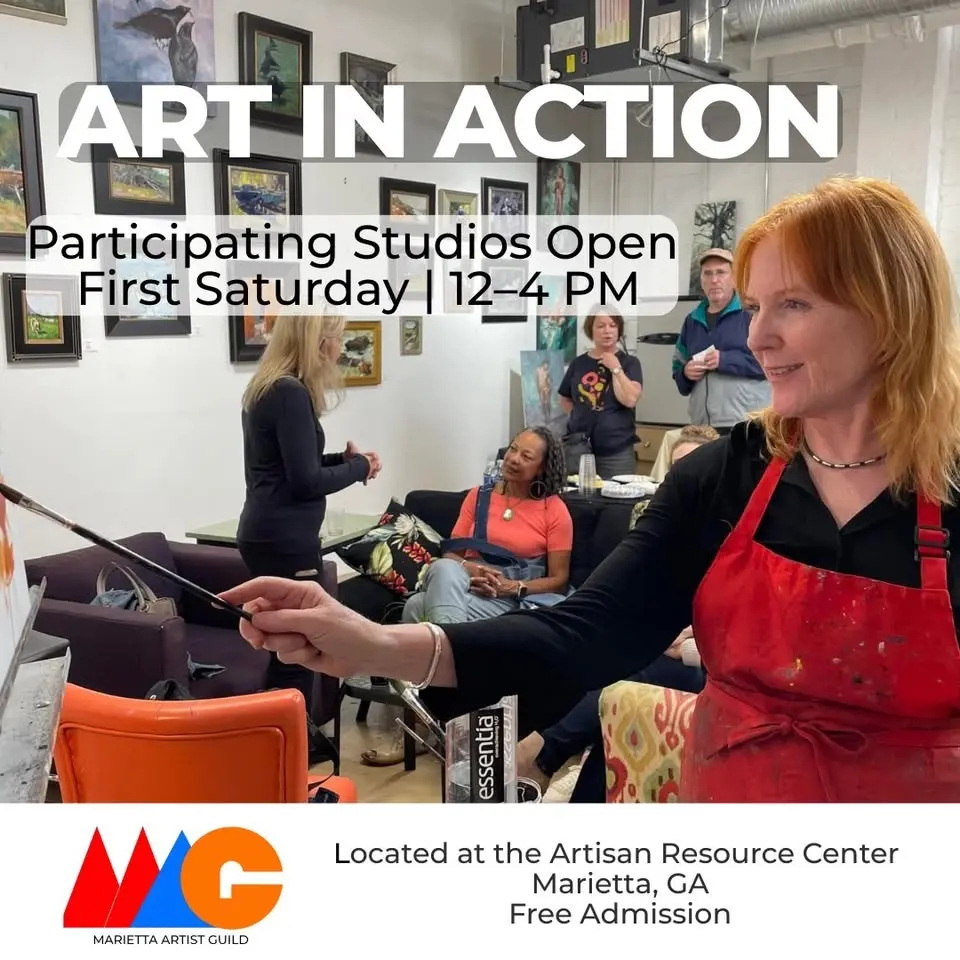 Marietta Artists Guild First Saturday – Art in Action