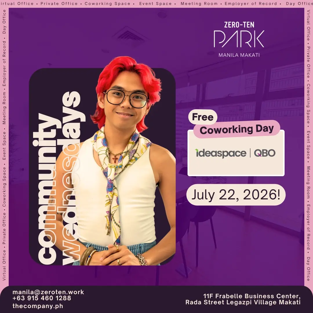 Community Wednesday @ Zero-Ten Park Makati . ⋆˙ .