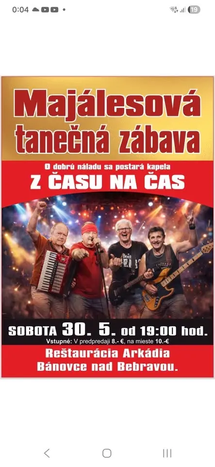 Majálesová tanečná zábava
