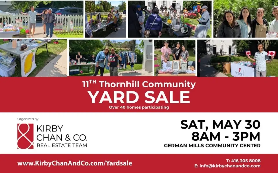 11th Annual Thornhill Community Yard Sale with Kirby Chan & Co.
