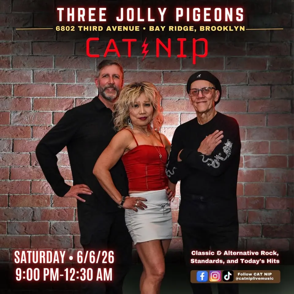 CAT NIP Summer Season Saturday Night at Three Jolly Pigeons