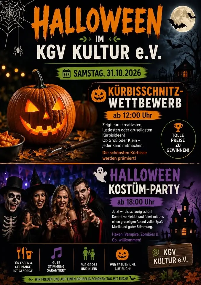 Halloween 🎃 im KGV Kultur e.V.