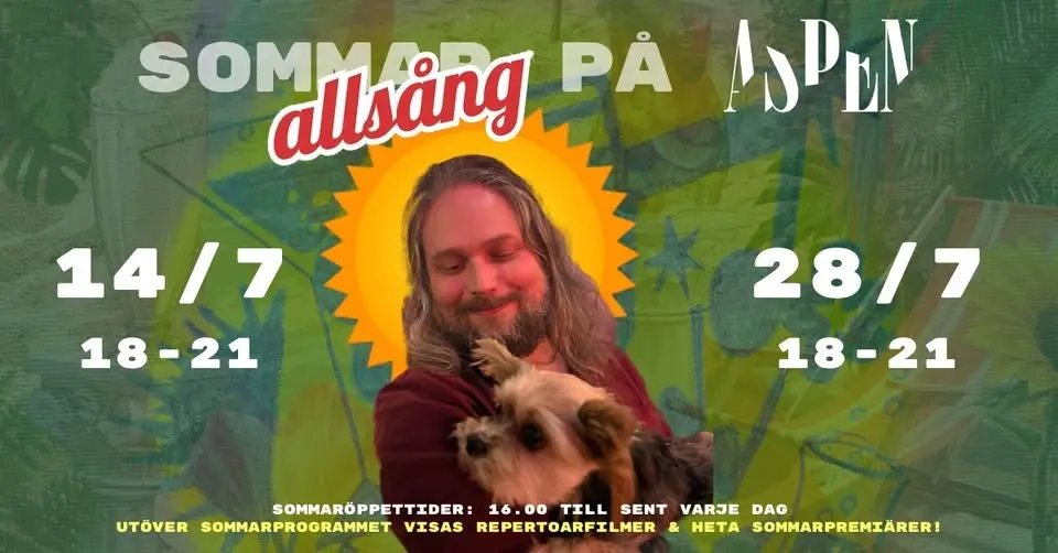 Allsång på Aspen! 🎤☀️ 