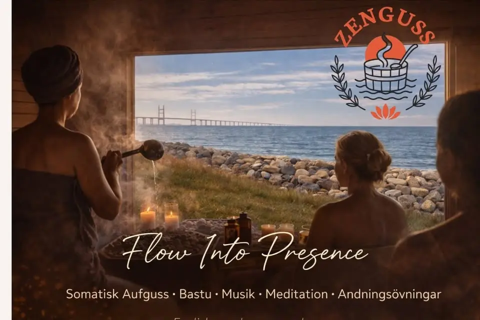 Somatisk Aufguss · Bastu · Breathwork · Meditation · Musik · Två sessioner