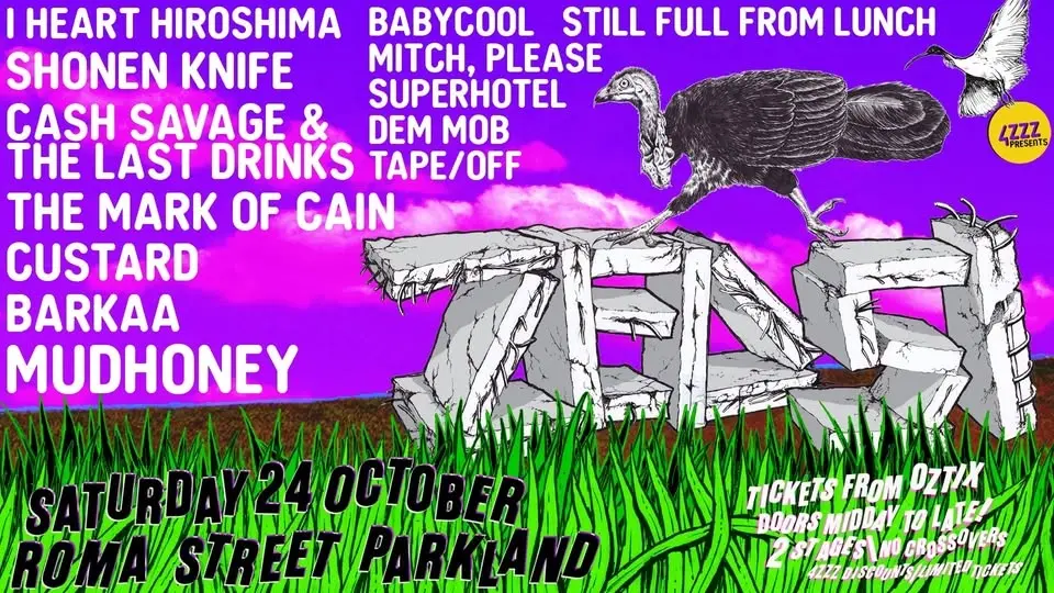 ZED51 >> 51 years of 4ZZZ radio SAT 24 OCT ROMA ST PARKLANDS Brisbane