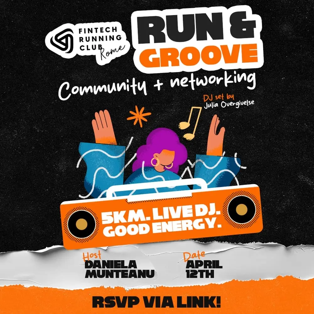 FinTech Running Club Rome: Run & Groove 🏃♀️🪩