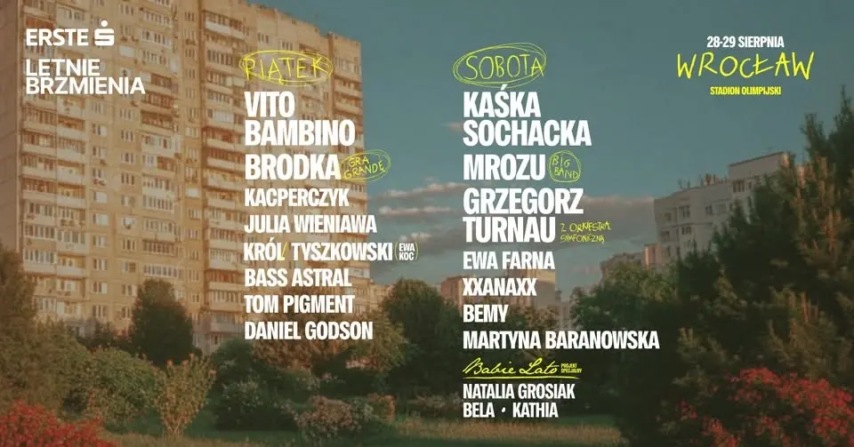 ERSTE LETNIE BRZMIENIA 2026 / Wrocław / 28-29.08 