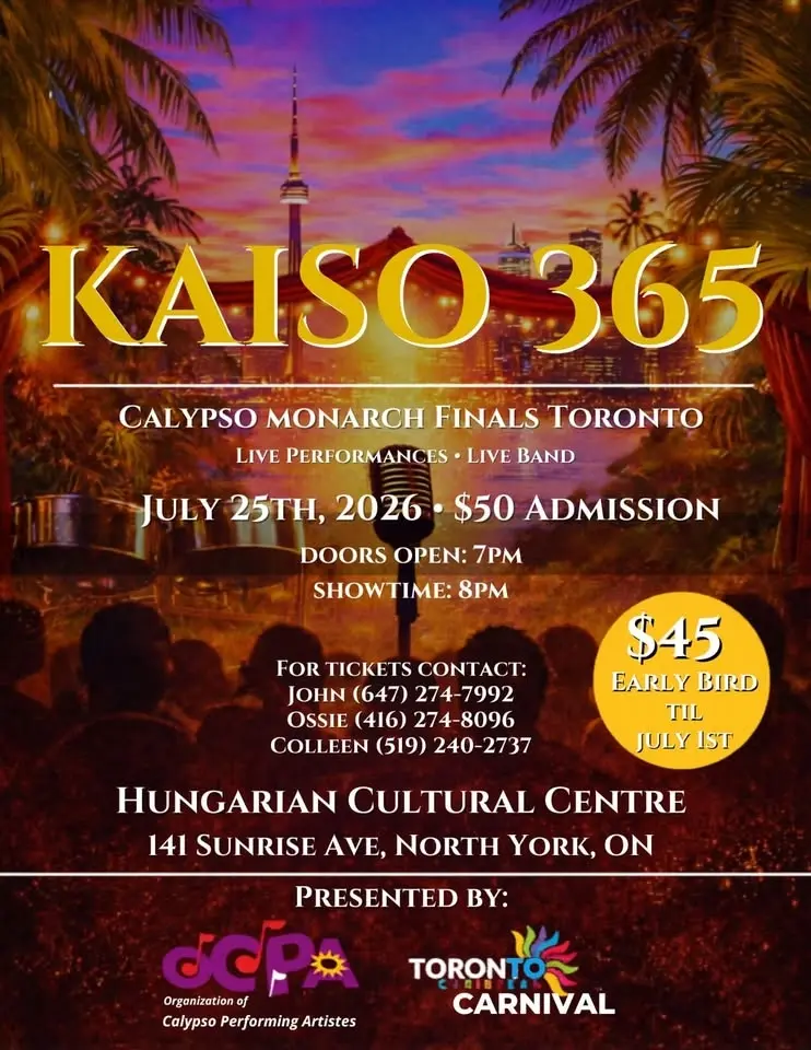 KAISO 365 CALYPSO MONARCH FINALS TORONTO