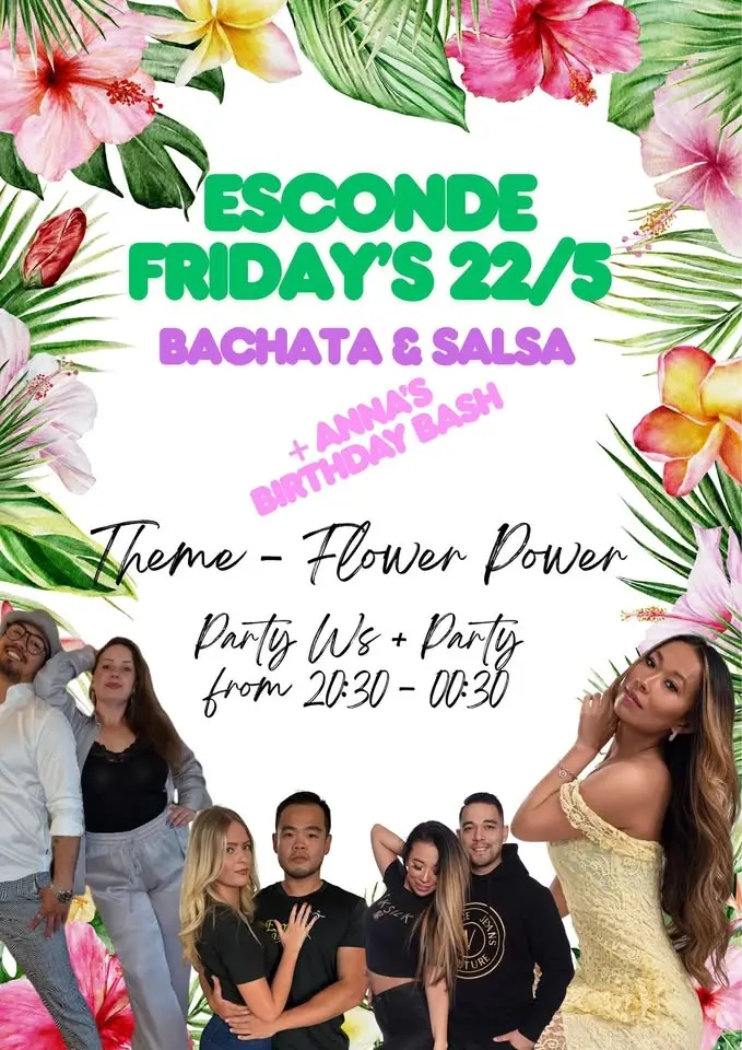 Esconde Friday Afterwork - 100% Bachata & 100% Salsa Social 22/5 - Annas Bday Bash Edition đđ„