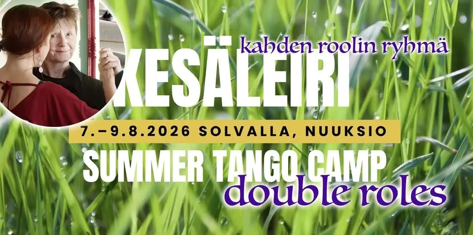 Double role group at Summer Tango Camp 2026 / Kahden roolin ryhmä Kesäleirillä 2026