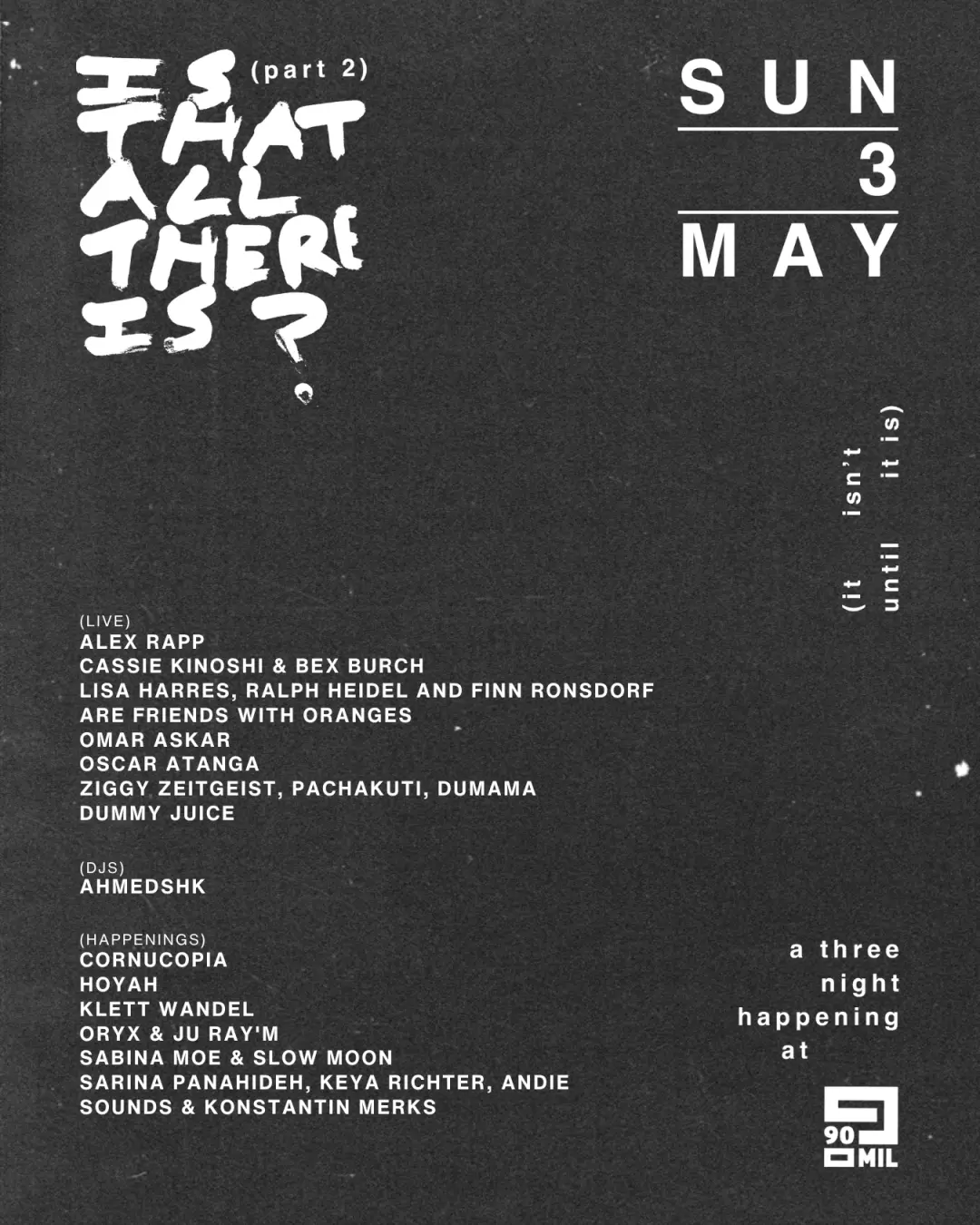 A 90mil Festival___IS THAT ALL THERE IS?