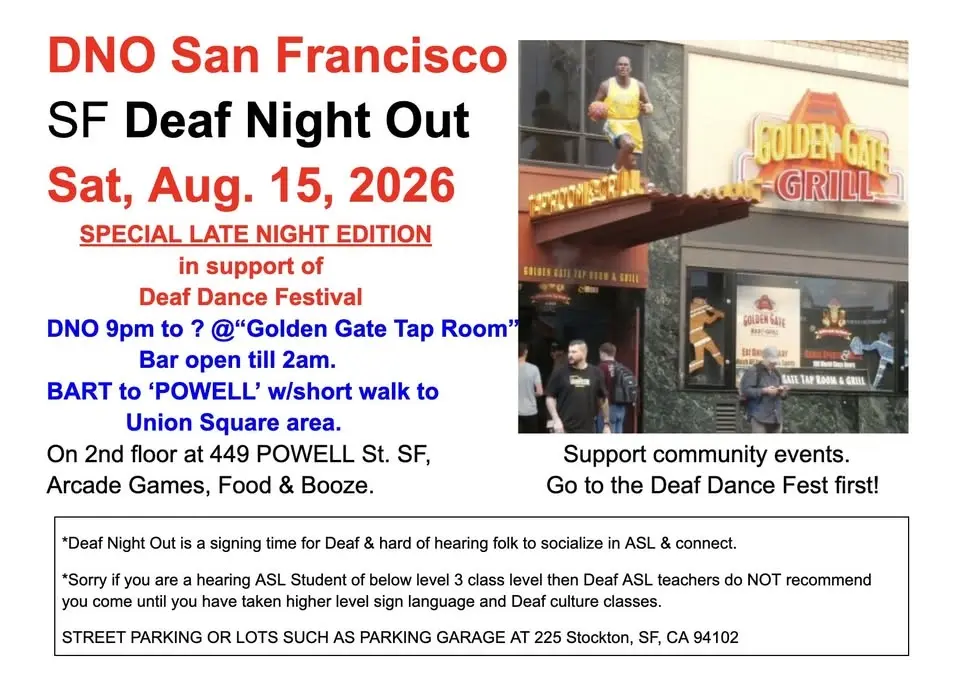 DNO SF Deaf Night Out