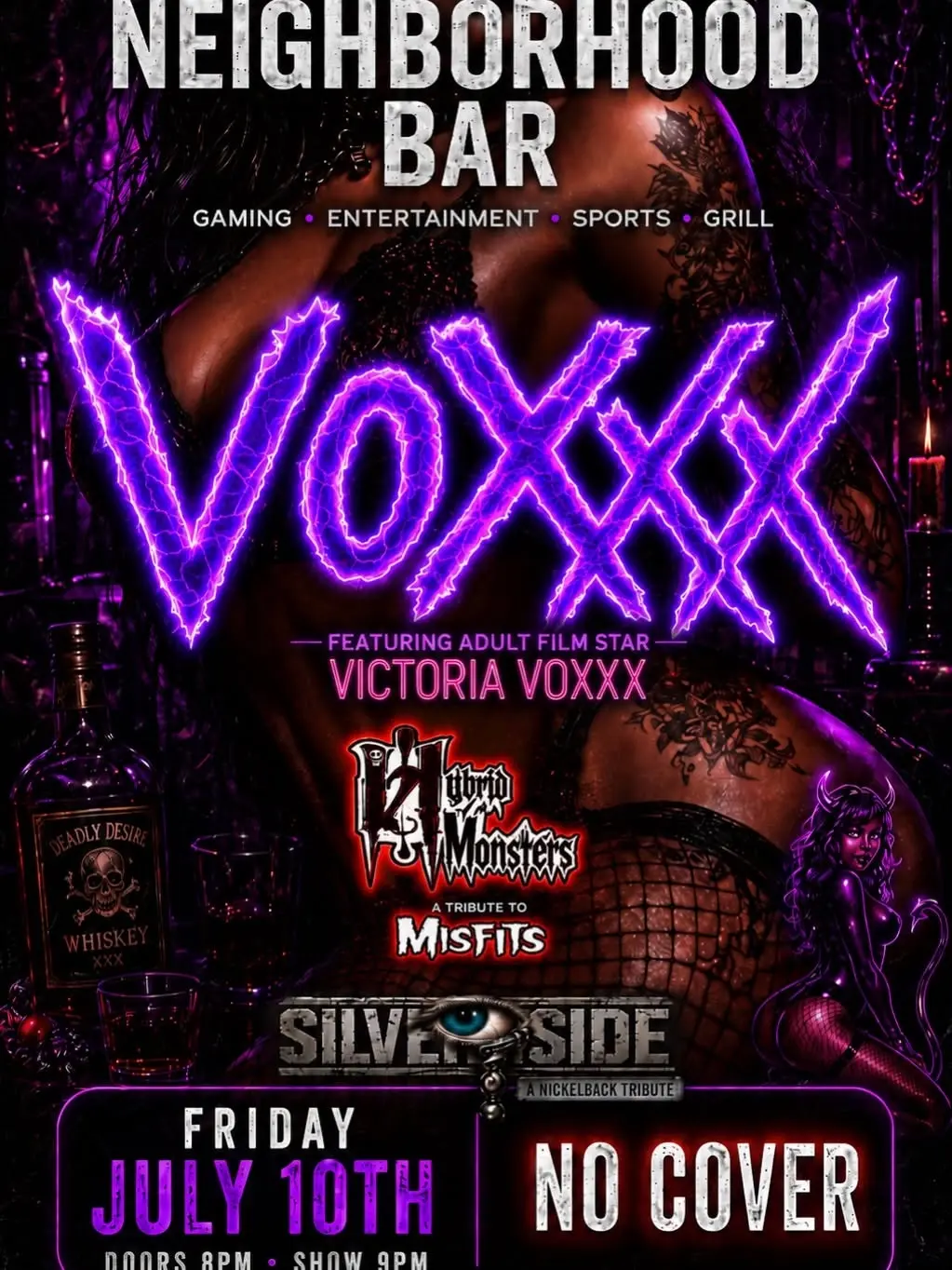VOXXX w/Hybrid Monsters (Misfits Tribute) and Silver Side (Nickelback Tribute)