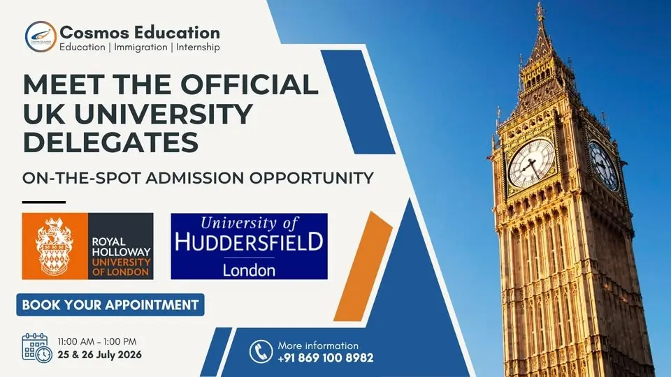 UK University Delegate Meet 2026 | University of Huddersfield & Royal Holloway | Mumbai
