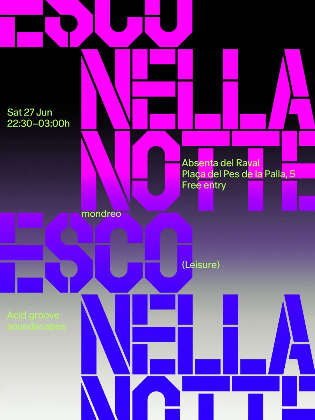Esco nella notte