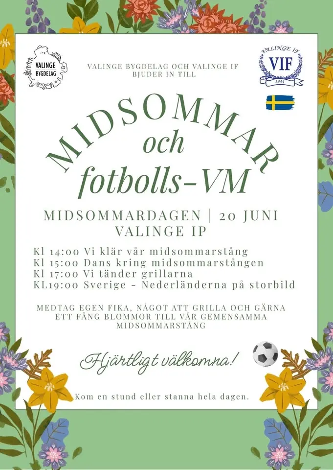 Midsommarfirande och Fotbolls-VM