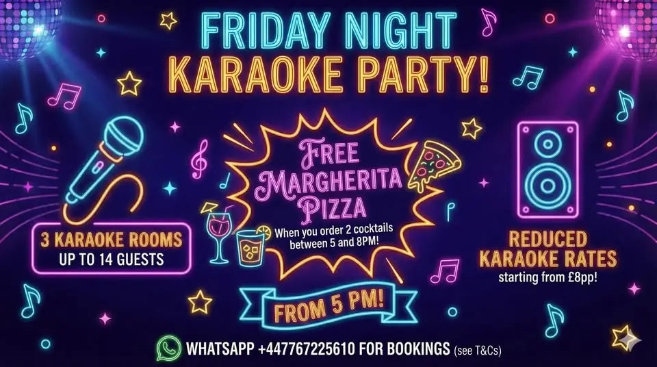 TGI Karaoke Fridays Offers!