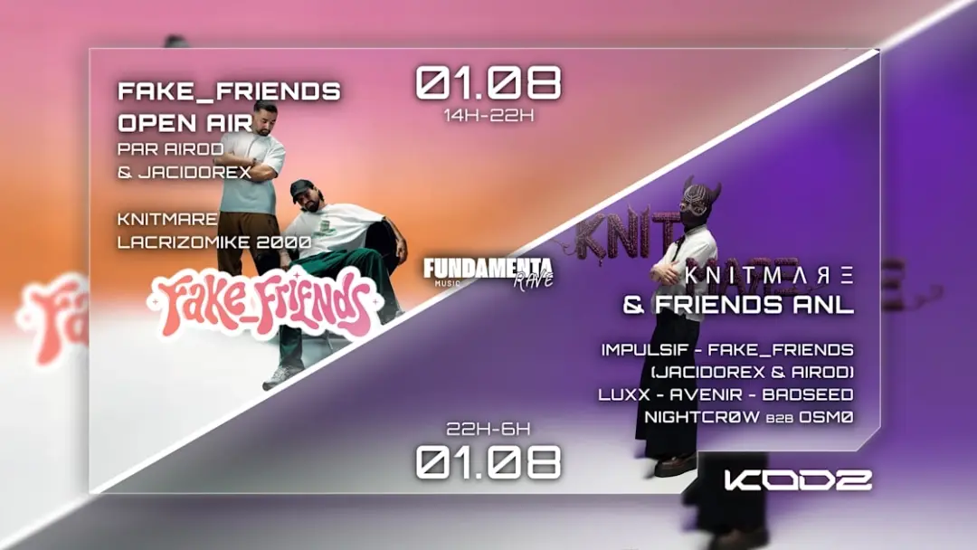Kodz Open Air: Fake_Friends (Jacidorex-Airod) - Anl Knitmare