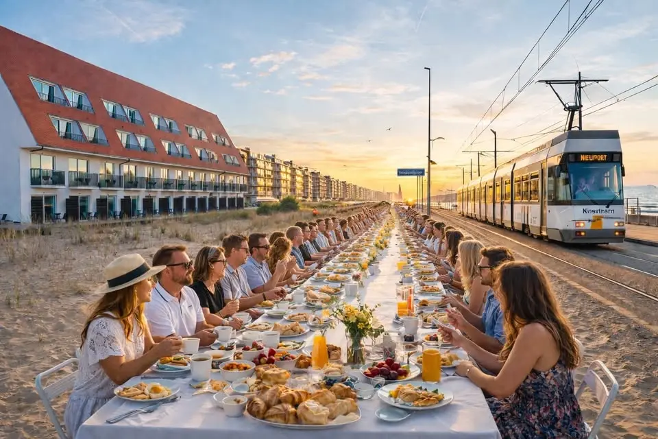 ๐ฅ๐
De langste ontbijttafel bij The Dunes