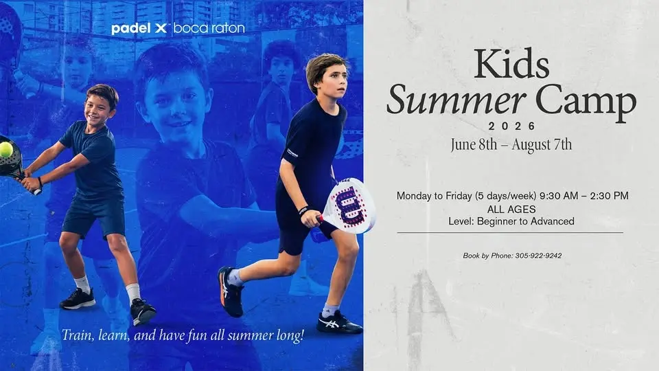 Summer Camp at Padel X – Boca Raton, FL