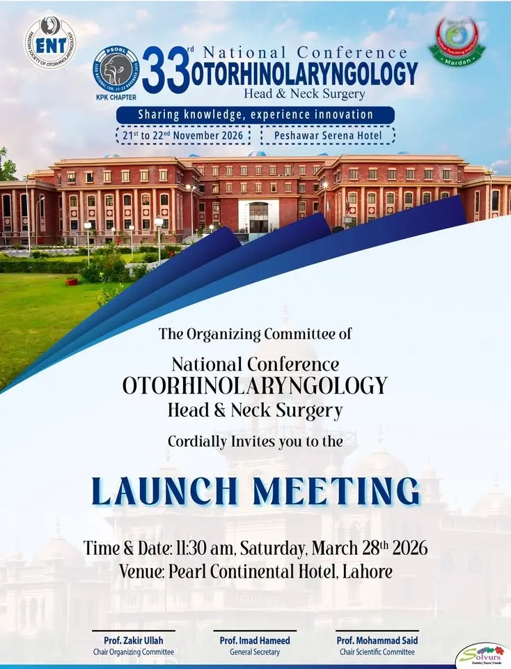 33rd National Conference of Otorhinolaryngology – Head & Neck Surgery