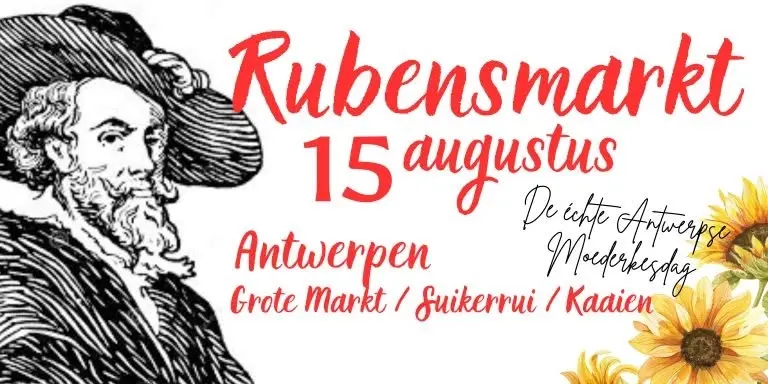 Rubensmarkt Antwerpen 15 augustus