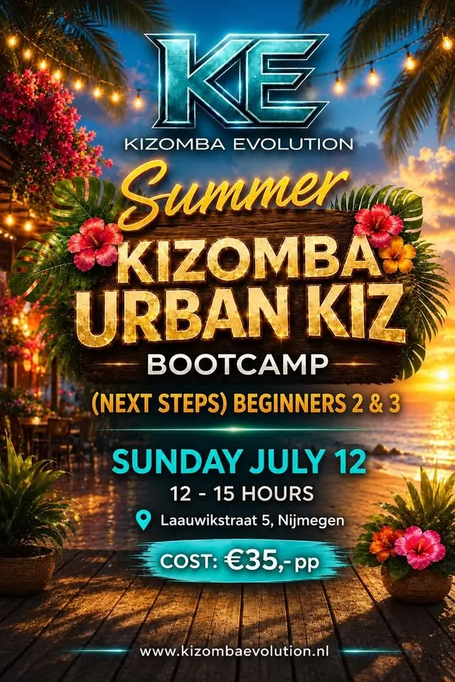 KIZOMBA URBAN KIZ BEGINNERS 2 & 3 (NEXT STEPS) BOOTCAMP NIJMEGEN
