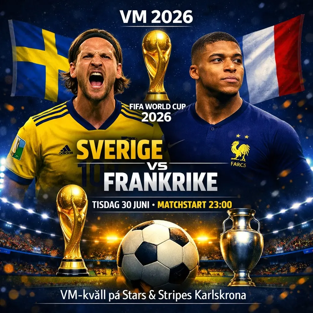 Sverige – Frankrike på Stars & Stripes Karlskrona