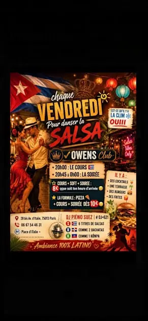 Vendredi / Cours & Soiree Salsa Paris
