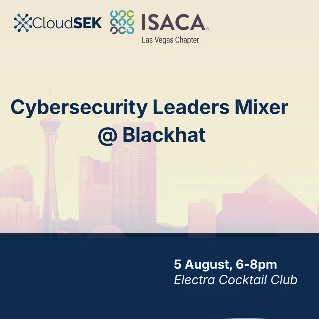 Cybersecurity Leaders Mixer @ Blackhat