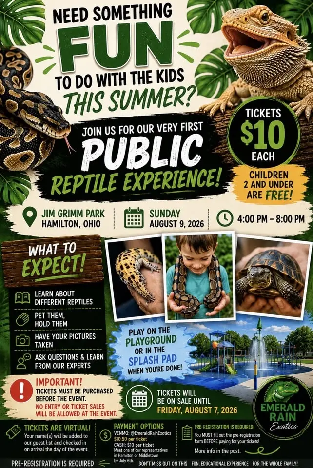 Family Reptile Experience Event 