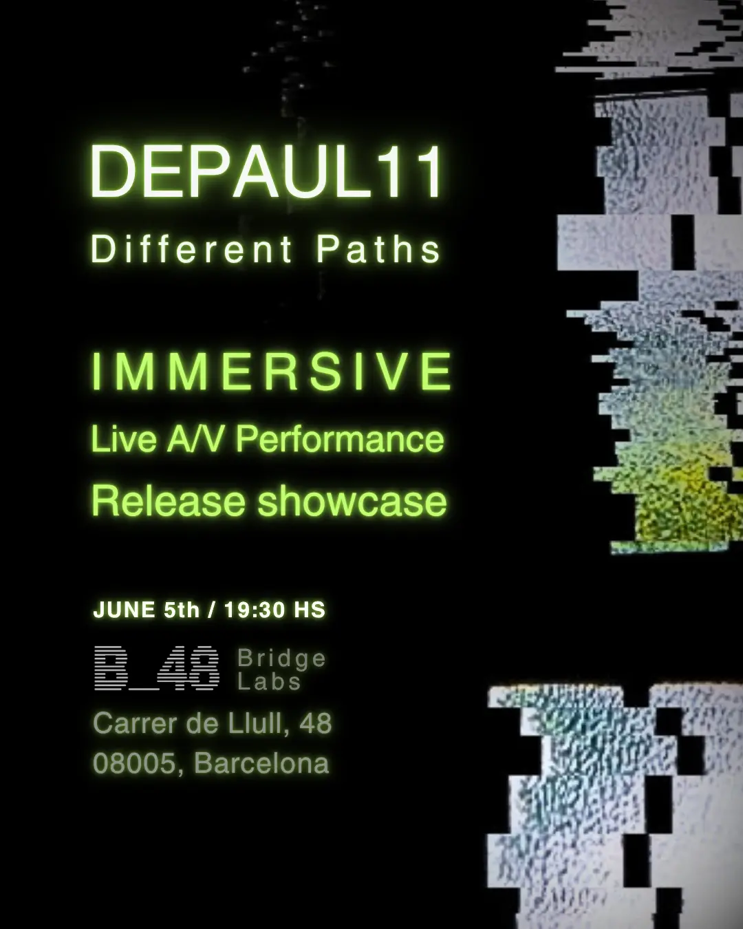 Depaul11 presents Different Paths / IMMERSIVE AV SHOWCASE