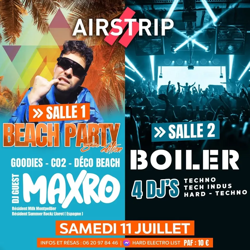 ☀️ Beach party edition 8 / Spécial DJ Guest MAXRO ☀️