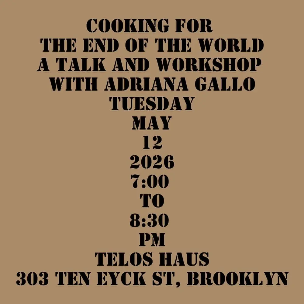 Cooking for the End of the World