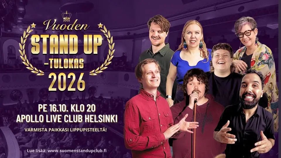 Vuoden 2026 Stand up -tulokas -kilpailu