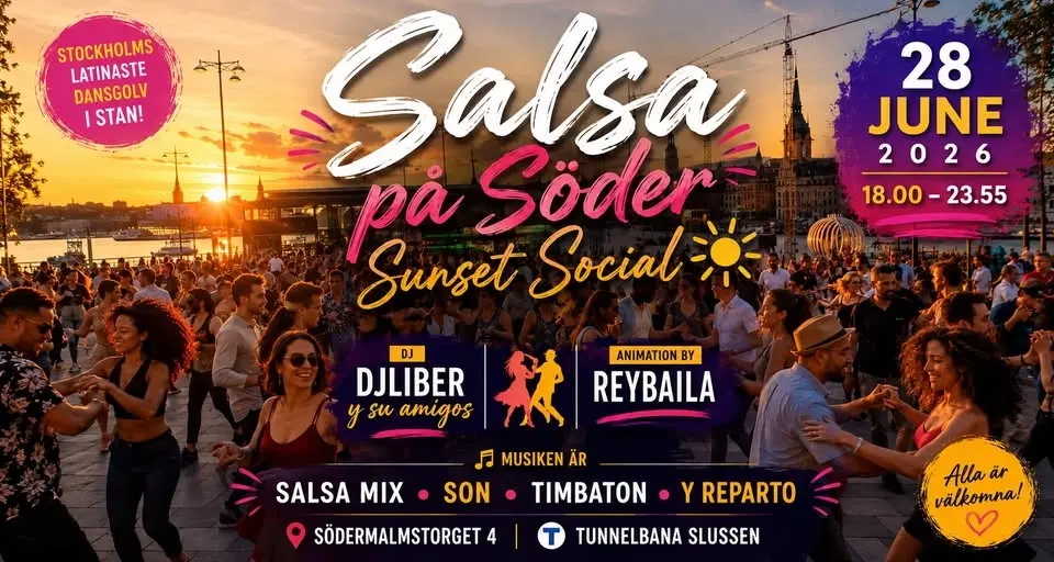 Salsa på Söder – Sunset Social 🕺🌞
