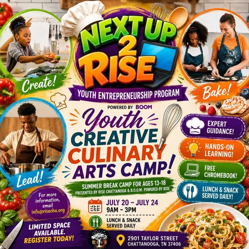 Next Up 2 RISE: Youth Culinary Arts Camp