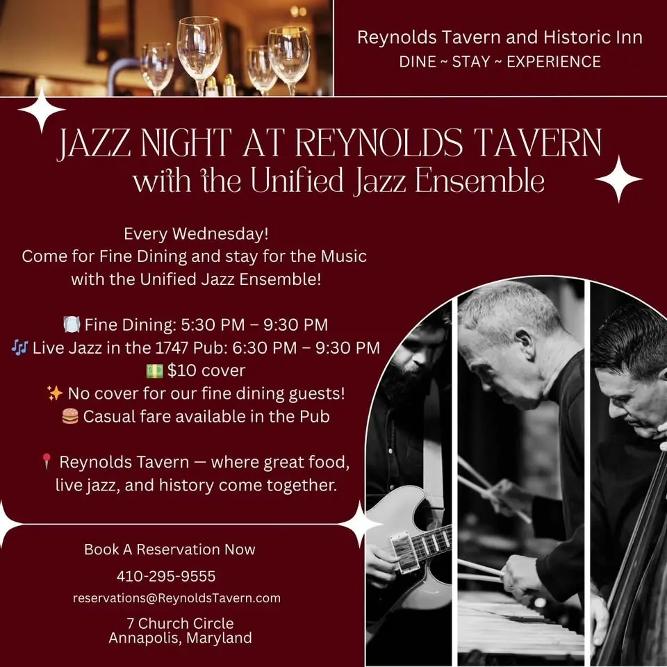 🎷 Jazz Night at Reynolds Tavern — Every Wednesday! 🎷
